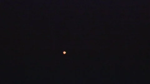 UFO (unidentified flying object) in the night sky Stock Footage 761345