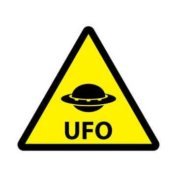 Ufo unknown flying object icon Stock Illustration