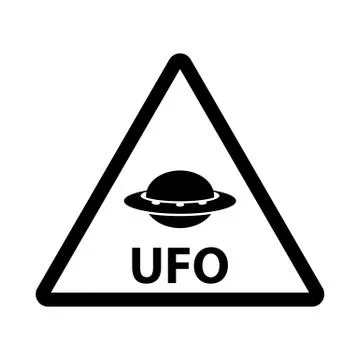 Ufo unknown flying object icon Stock Illustration
