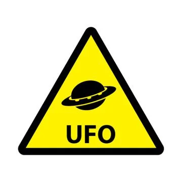 Ufo unknown flying object icon Stock Illustration