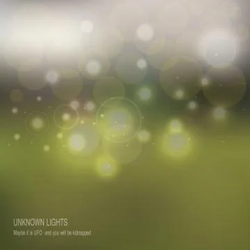 UFO Unknown Lights. Stock Illustration
