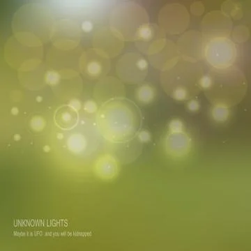 UFO Unknown Lights. Stock Illustration