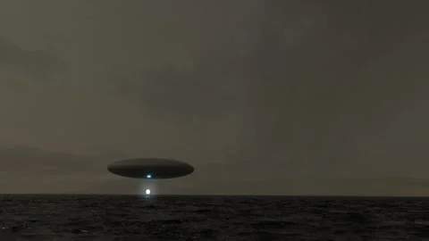UFO/Orb rising from Ocean Stock Video Pond5
