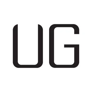 Ug initial letter vector logo icon Stock Illustration