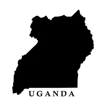 Uganda country map Stock Illustration