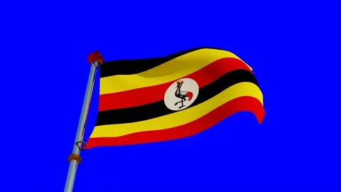 Uganda Flag in 3D Stock Footage 157423756