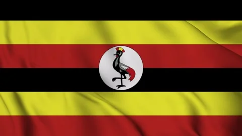 Uganda flag animation for background in 4k. Happy independence day Stock Footage 250369391