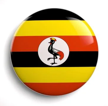 Uganda flag Stock Illustration