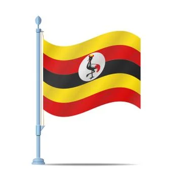 Uganda flag イラスト素材