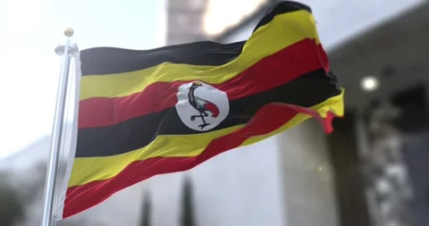 Uganda-flag-waving-seamless-loop-4k-60fps Stock Footage 331797571