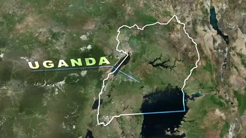 Uganda Map Animation Stock Footage 273880065