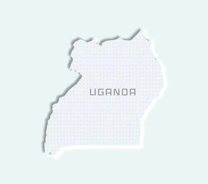 Uganda map Stock Illustration