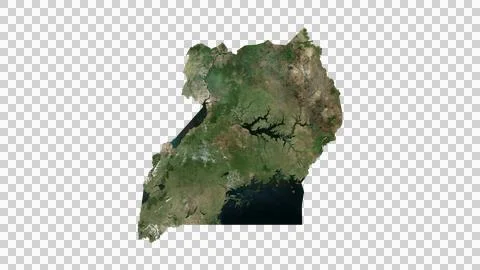 Uganda Map Иллюстрация