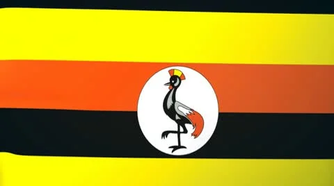 Uganda Waving Flag Stock Footage 10762754