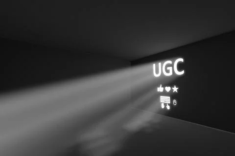 UGC rays volume light concept 3d illustration Stock Illustration