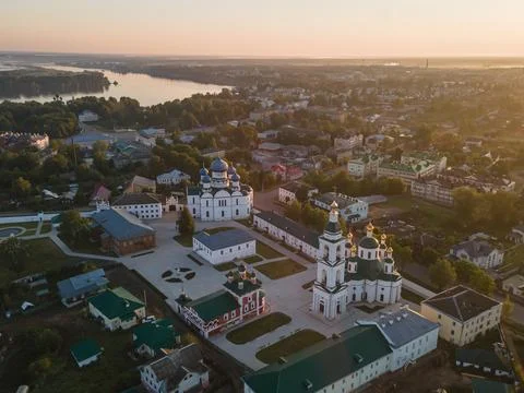 Uglich from above Stock Photos