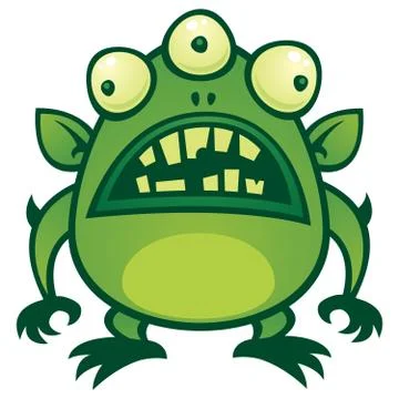 Ugly Alien Monster Illustrazione stock
