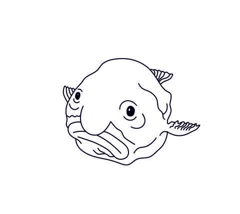 Ugly fish Stock Illustration