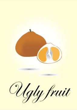 Ugly Fruit Stock Illustration