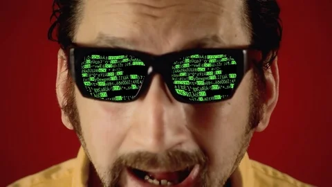 Ugly hyp Source code crypto big distort Video stock 77481739