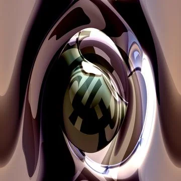 Ugly Robotic Eye Stock Illustration