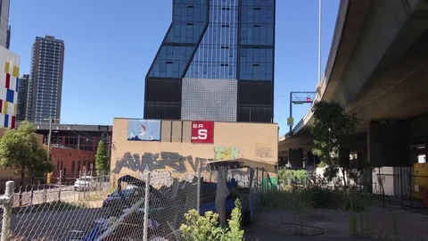 Ugly Skyscraper Stock Footage 73402499