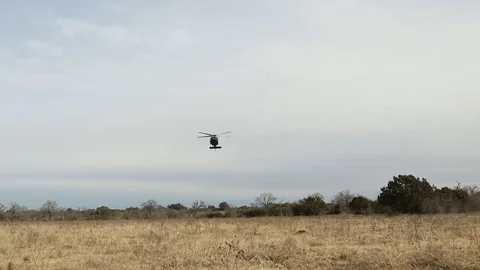 UH-60 Black Hawk approaching at Fort hood, Texas Stock-Footage 102549627