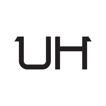 Uh initial letter vector logo icon Stock Illustration