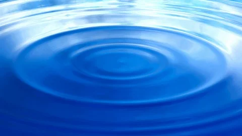 UHD 3D animated loop of the dark blue rippling water surface Video stock 90655377