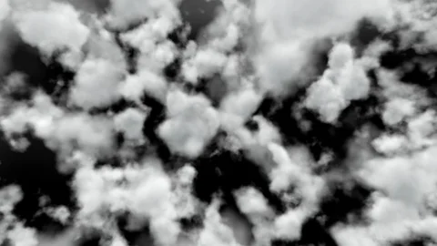 UHD 3D animation of the realistic clouds with alpha matte Video stock 106549329