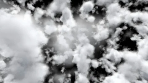 UHD 3D animation of the realistic clouds with alpha matte Видео 106852766