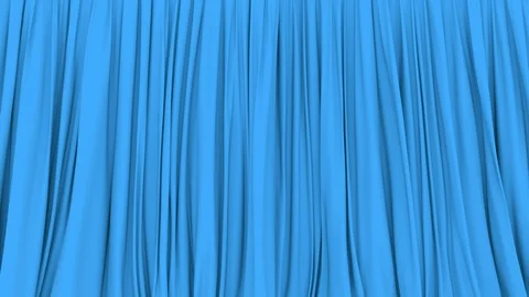 UHD 3D animation of the stage or window light-blue curtain 動画素材 98847464