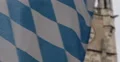UHD 4K Bavarian Flag Marienplatz Munich German New Town Hall Clock Tower Detail 4k or 4k+ Resolution