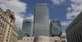 UHD 4K Building Canary Wharf London Office Skyscrapers Business Towers Sunny Day 4k or 4k+ Resolution