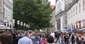 UHD 4K Busy City Rush Hour Crowded Shopping Street Munich People Walking Visit 4k or 4k+ Resolution