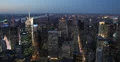 UHD 4K Dusk Skyline Aerial View New York City Fifth Avenue 5th Traffic Night 4k or 4k+ Resolution