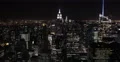 UHD 4K Establishing Shot Aerial View NYC Towers Skyline Big Apple Night Light US 4k or 4k+ Resolution