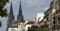 UHD 4K Establishing Shot Symbols Cologne Cathedral Residence Apartment Homes Day 4k or 4k+ Resolution