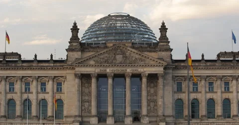 UHD 4K Exterior Reichstag Bundestag Parl... | Stock Video | Pond5