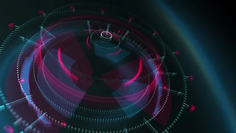 UHD 4K Hi Tech HUD Intro - Opener Stockbeeldmateriaal 332670587