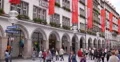 UHD 4K Hirmer Iconic Store Fashion Shop Busy People Walk Shopping Street Munich 4k or 4k+ Resolution