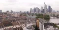 UHD 4K Pan Right Frankfurt Skyline Establishing Shot Busy Offices Skyscrapers 4k or 4k+ Resolution