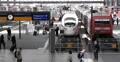UHD 4K People Arrival Platform Munich Railway Station Intercity Express Trains 4k or 4k+ Resolution