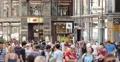 UHD 4K People Walking Rush Hour Shopping Center Busy Street Vienna Graben Icon 4k or 4k+ Resolution