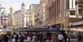 UHD 4K People Walking Shopping Busy Street City Graben Vienna Austria Sunlight 4k or 4k+ Resolution