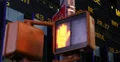 UHD 4K Stock Exchange Market Ticker Board Times Square Pedestrians Traffic Light 4k or 4k+ Resolution