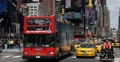 UHD 4K Times Square New York City Buildings Manhattan Double Decker Bus Passing 4k or 4k+ Resolution
