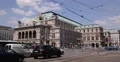 UHD 4K Tram Passing Crossing Intersection Cars Traffic Jam Vienna State Opera 4k or 4k+ Resolution