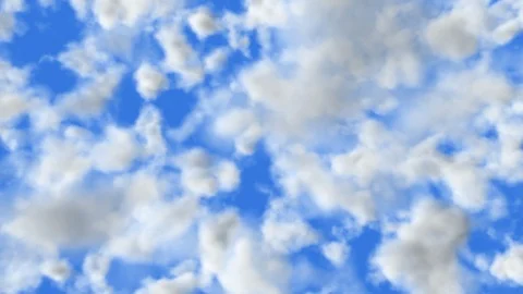 UHD 60 fps 3D animation of the dynamic sky weather change Stockbeeldmateriaal 108423470