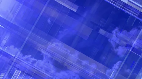 UHD BACKGROUND CLOUDS LINES BLUE LOOP Stockbeeldmateriaal 59158776